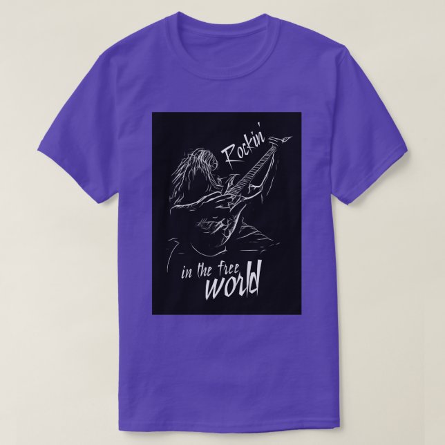 rockin in the free world keep on rocking t shirt (Design framsida)