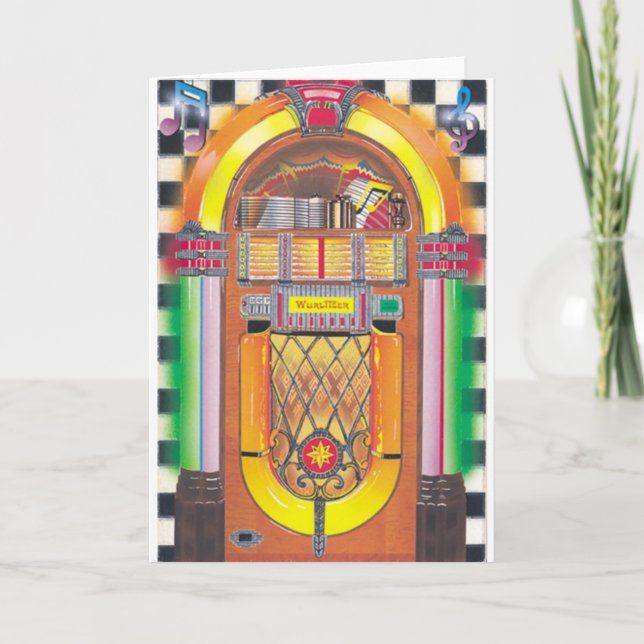 Rockin Jukebox Kort (Framsida)