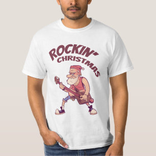 Rockin jul, tomten rocking med Guitar Invita T Shirt