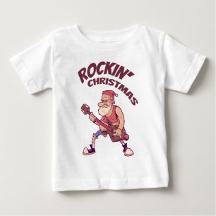 Rockin jul, tomten rocking med Guitar Invita T Shirt