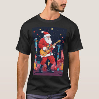 Rockin’ Jultomten som spelar Electric Guitar T Shirt