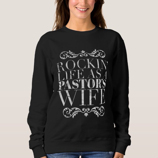 Rockin Life as a Pastor s Wife T Shirt (Framsida)