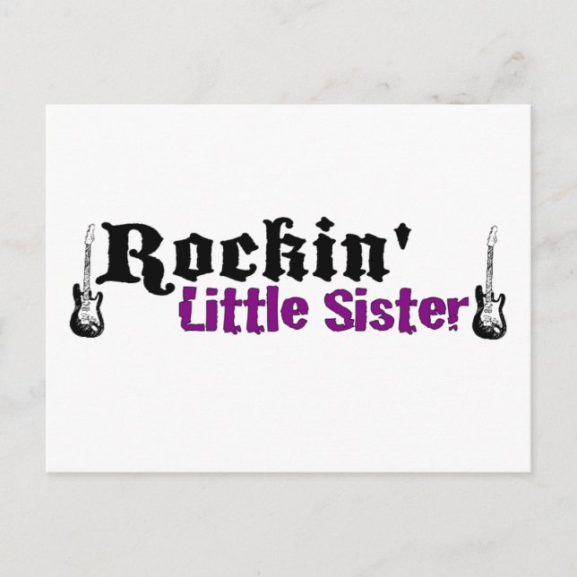 Rockin Little Sister Vykort (Framsida)