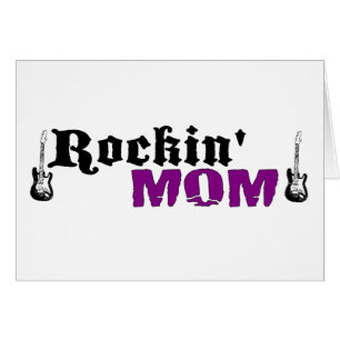Rockin mamma hälsningskort