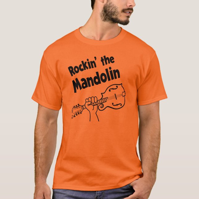 ROCKIN' MANDOLINEN T-SHIRT (Framsida)