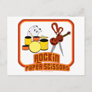 Rockin Pappra sax Vykort