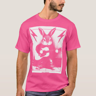 Rockin Rabbit Spela Acoustic Guitar T Shirt