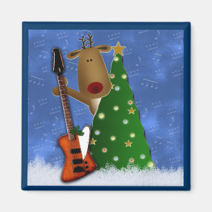 Rockin' Red Nose Renar Magnet