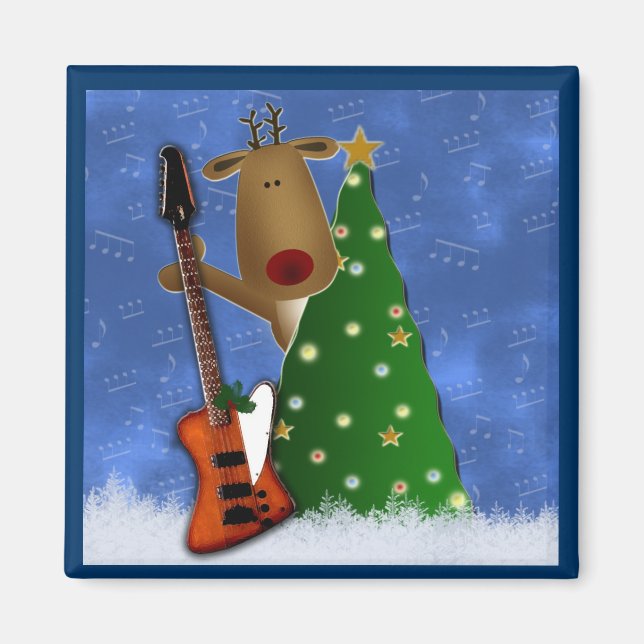 Rockin' Red Nose Renar Magnet (Framsidan)