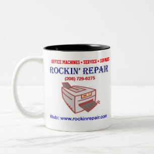 Rockin reparerar kaffemuggen Två-Tonad mugg