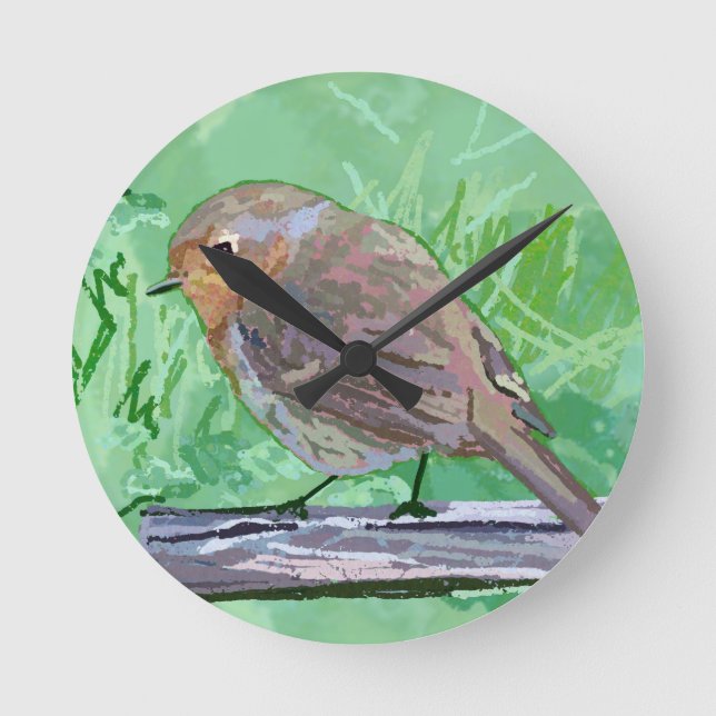 Rockin Robin Rund Klocka (Framsida)