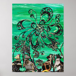 Rockin Roos Skriv ut Poster