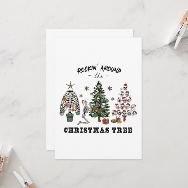 Rockin runt Julgran Inbjudningar (Fram/Back In Situ)