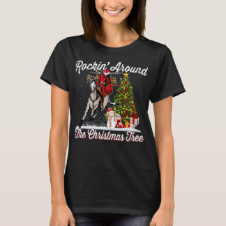 Rockin runt Julgran T-Shirt Funny Santa R
