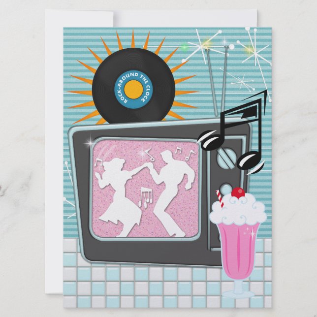 Rockin runt klotet - SRF Inbjudningar (Framsida)