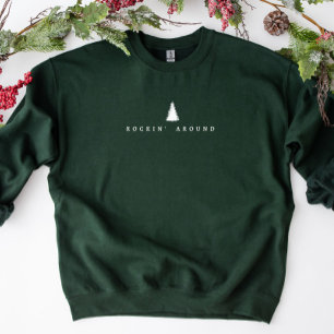 Rockin’ runt minimalistisk jultröja t shirt
