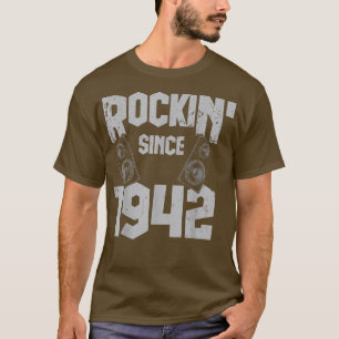 Rockin' sedan 1942 Vintage Rock musik Fläkt 80:e b T Shirt