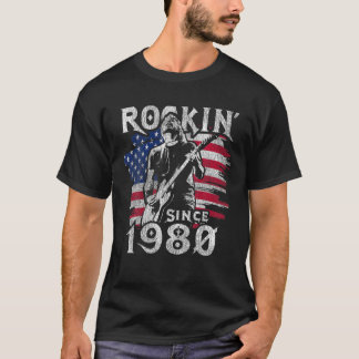 Rockin sedan 1980 41:e födelsedagen 41 år gammal h t shirt
