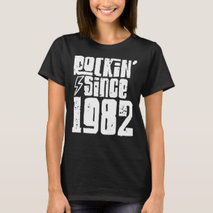 Rockin sedan 1982 Birthday Classic Vintage 1982 Ro T Shirt