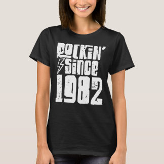 Rockin sedan 1982 Birthday Classic Vintage 1982 Ro T Shirt
