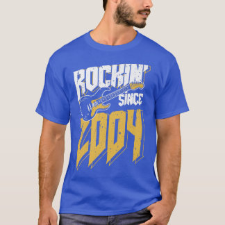 Rockin" sedan 2004 Vintagen Rock musik Fläkt 18:e  T Shirt