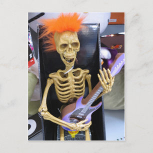 Rockin Skeleton Vykort