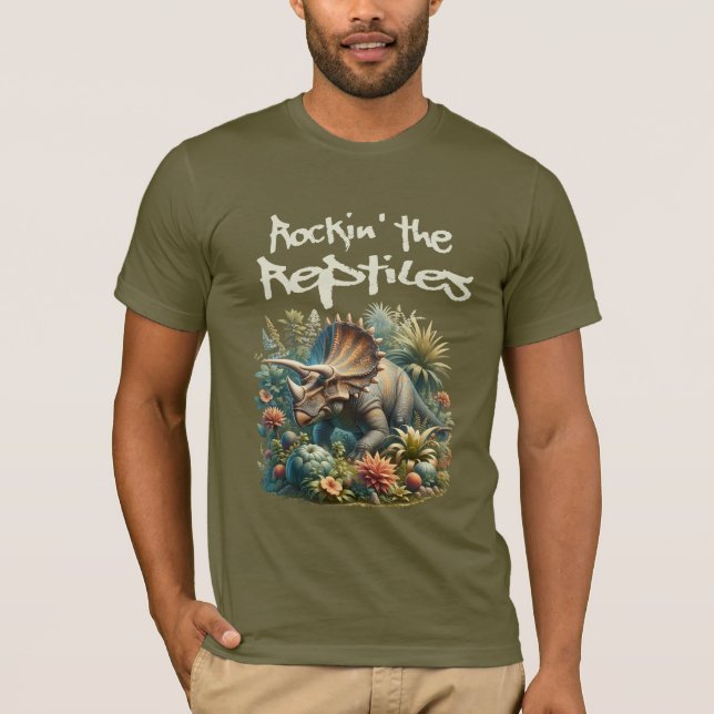 Rockin' the Reptiles T Shirt (Framsida)