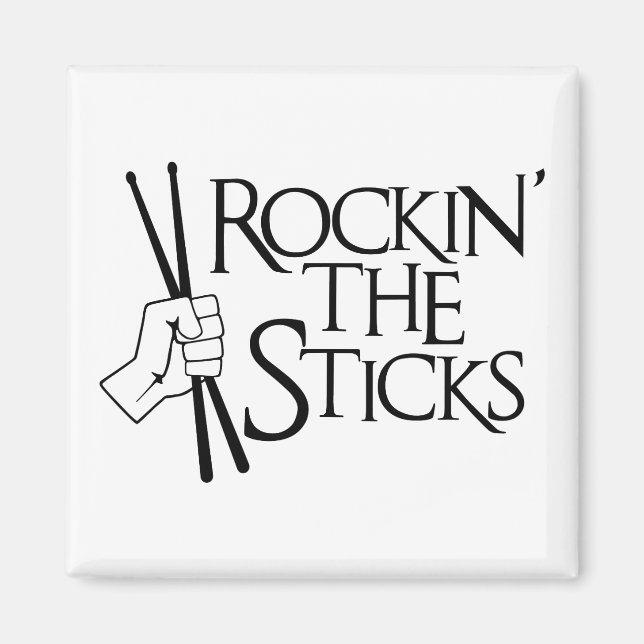 ROCKIN’ THE STICKS MAGNET (Framsidan)