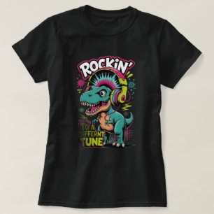 Rockin' till en annan melodi Dinosaur T-Shirt