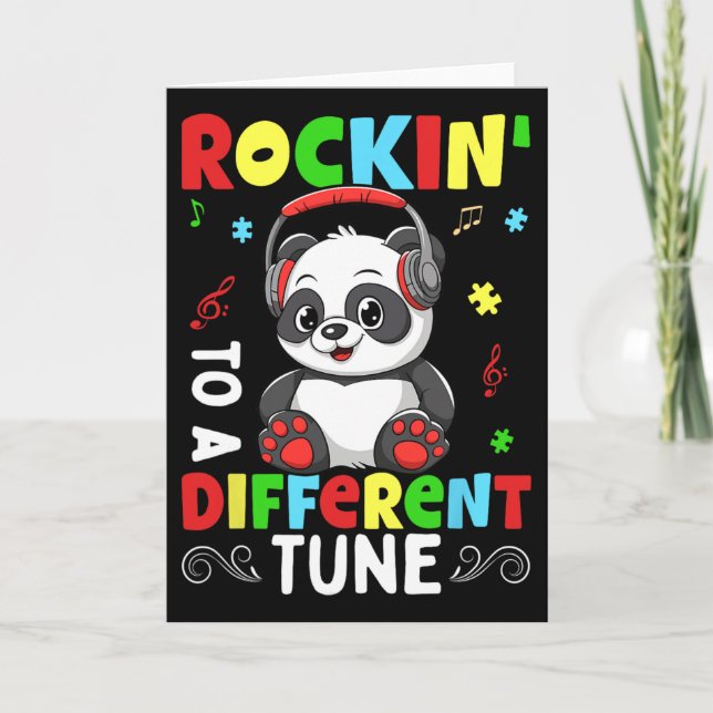 Rockin To A Different Autism  Kort (Framsida)