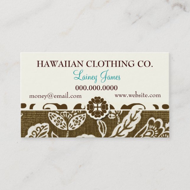 ROCKIN'-VINTAGEHAWAII VISITKORT (Framsida)