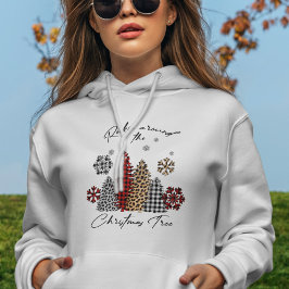 Rocking Around the Christmas Tree Rutmönstrad T Shirt