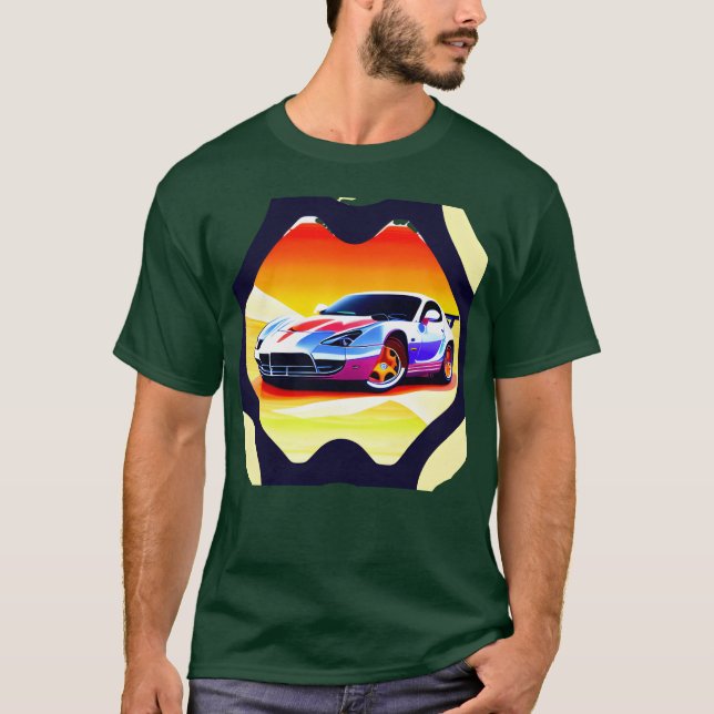 Rocking car gift boy t shirt (Framsida)