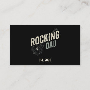 Rocking Dad Vintage Gitarr AffärsKort Visitkort