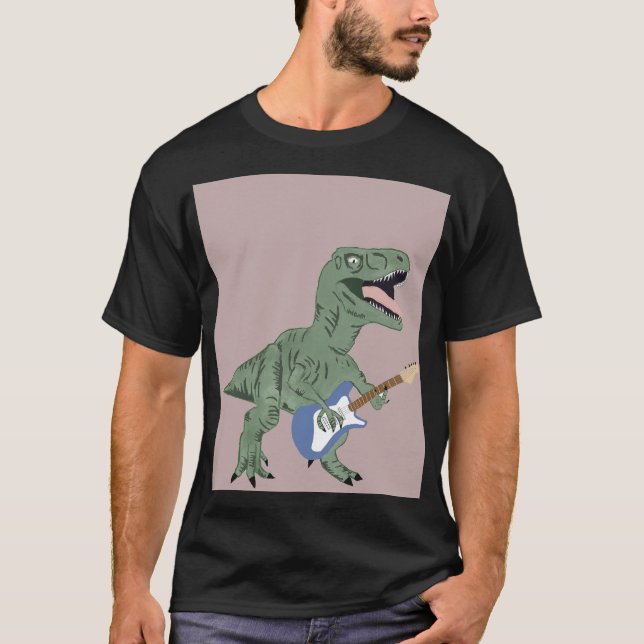 Rocking Dinosaur T Shirt (Framsida)