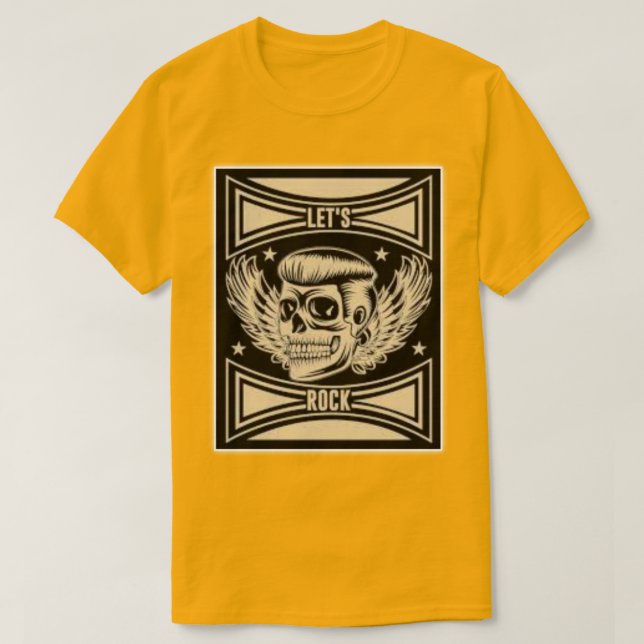 "Rocking Döskallars with Vingar" T Shirt (Design framsida)