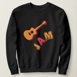 Rocking Guitar, Music Sylt Stil, Orange & Red Art T Shirt