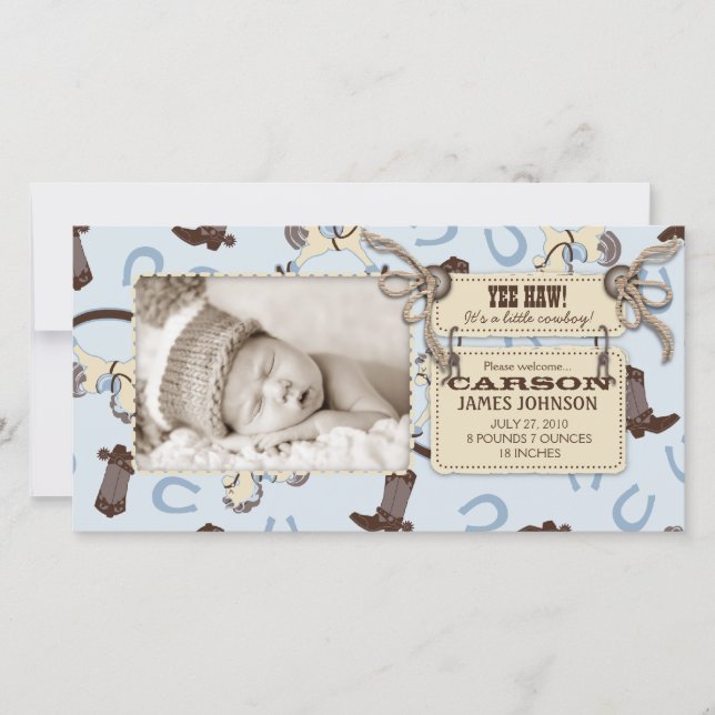 Rocking Horse Boy Photo Card 2 Meddelande (Framsida)