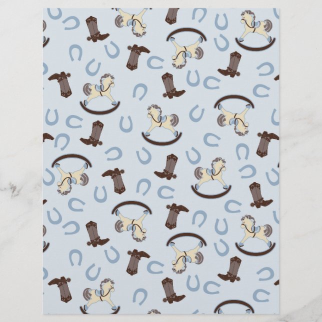 Rocking Horse Boy Scrapbook Papper (Framsida)