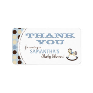 Rocking Horse Boy TY Label B Adressetikett