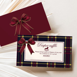 Rocking Horse Burgundy Bow Play Raper raffle Tilläggskort