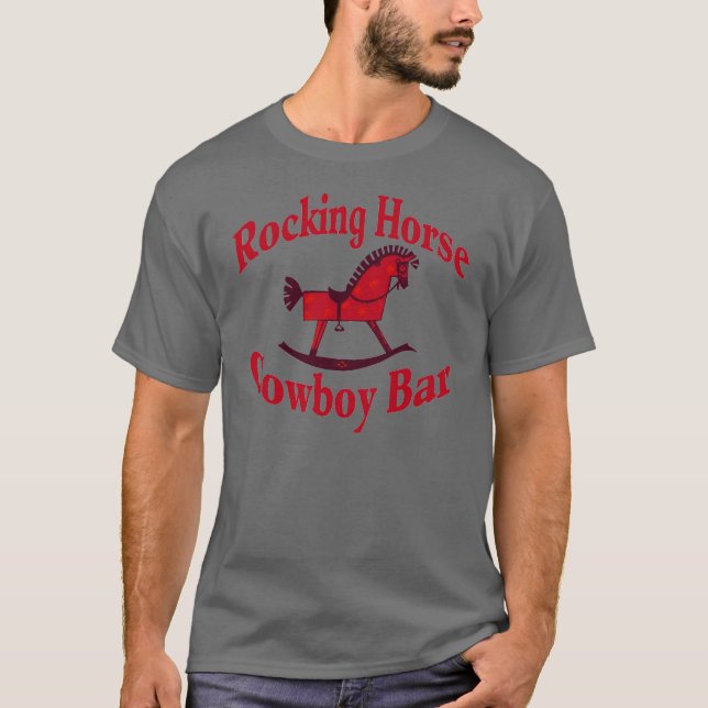 Rocking Horse Cowboy Pub T Shirt (Framsida)