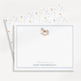 Rocking Horse, från förskolan av, tack. Inbjudningar