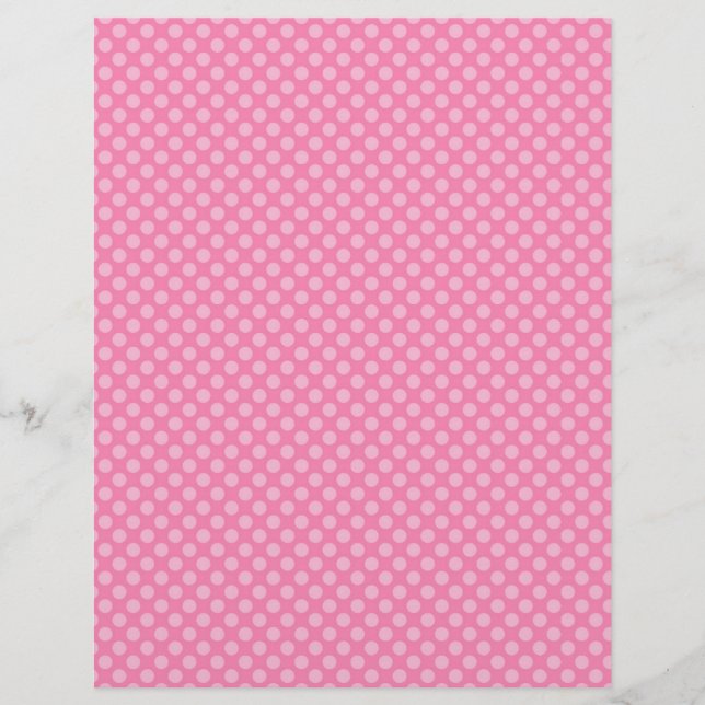 Rocking Horse Girl Scrapbook Papper BRT PNK DOT (Framsida)