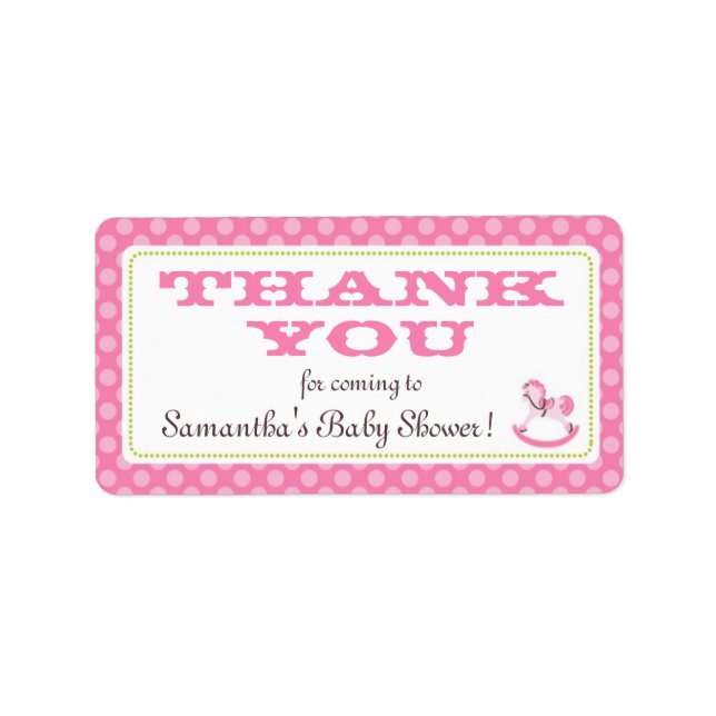 Rocking Horse Girl TY-etikett Adressetikett (Framsidan)