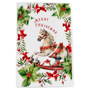 Rocking Horse God jul Gift Bag