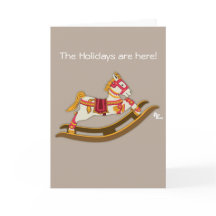 Rocking Horse Helgdag Card