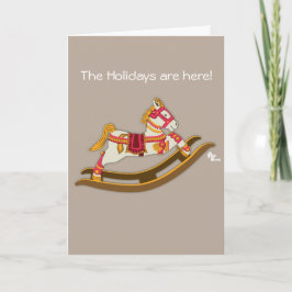 Rocking Horse Helgdag Card Helgkort