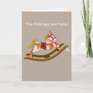 Rocking Horse Helgdag Card Helgkort