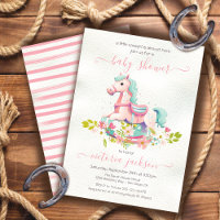 Rocking Horse Little Cowgirl Baby Shower